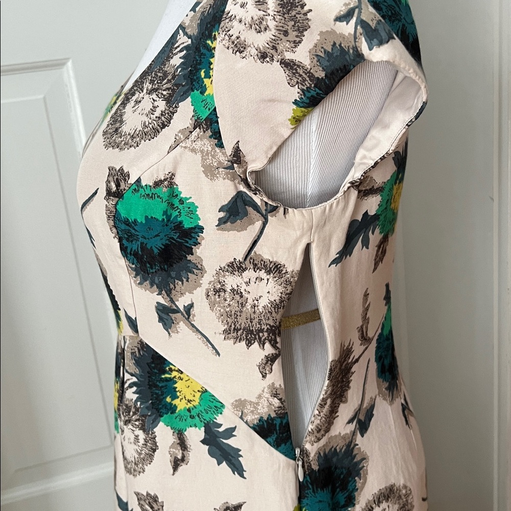 Boden Limited Edition Silk Blend Floral Dress, Cap Sleeve, Fully Lined, Sz 8 - Picture 5 of 11